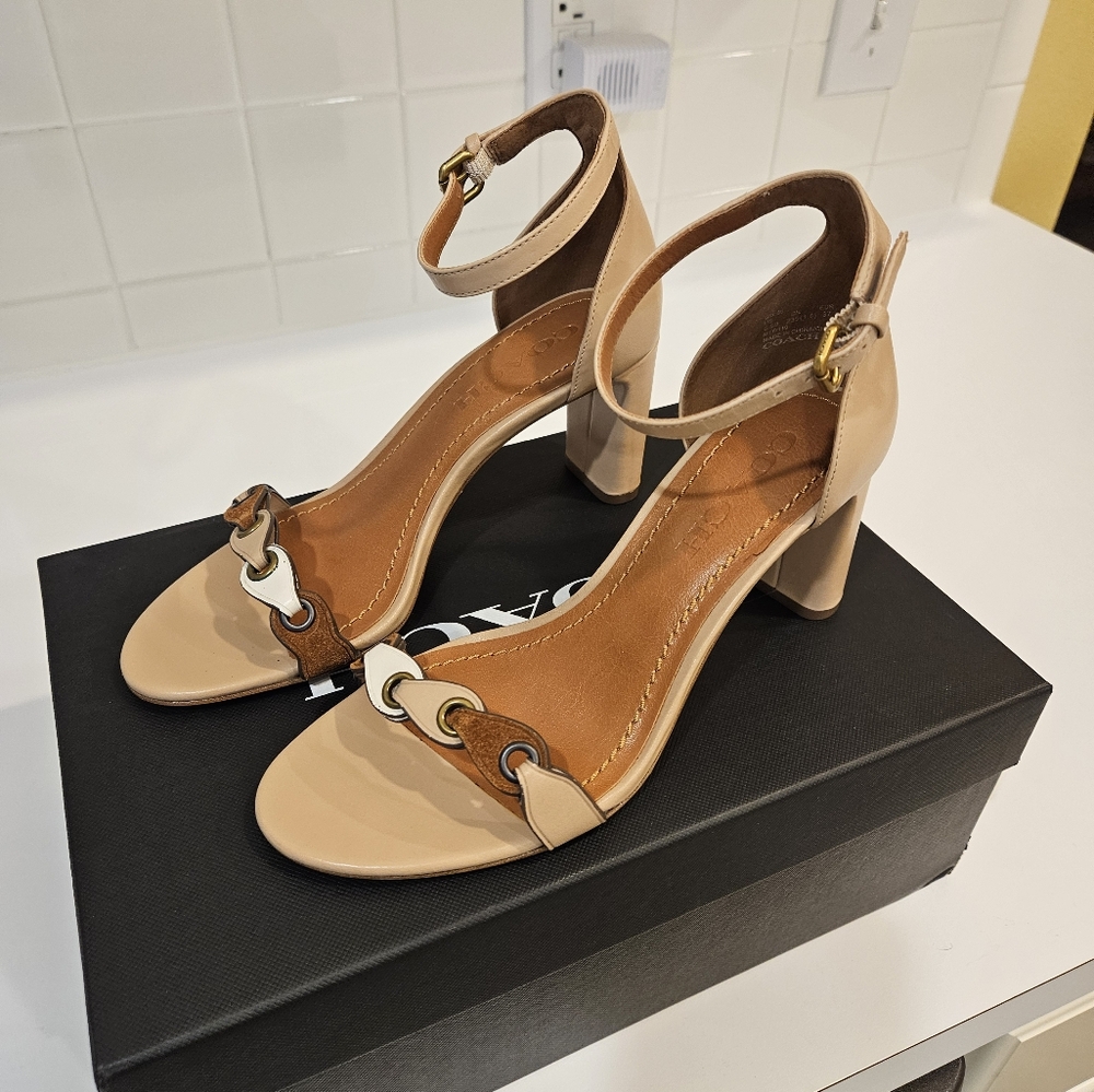 Coach Ladies High Heel Sandals